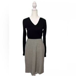 Rafaella Gray Fully Lined Pencil Skirt Size 8